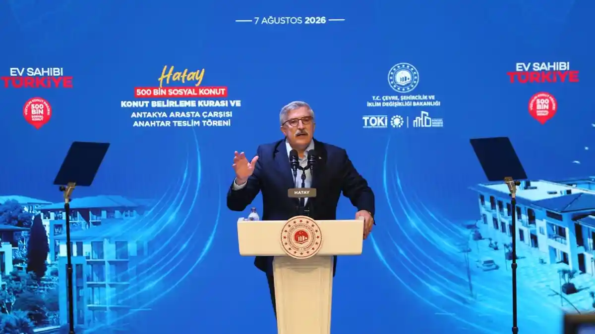 AK Parti'li Yayman'dan Hatay'da konut teslim töreninde açıklamalar