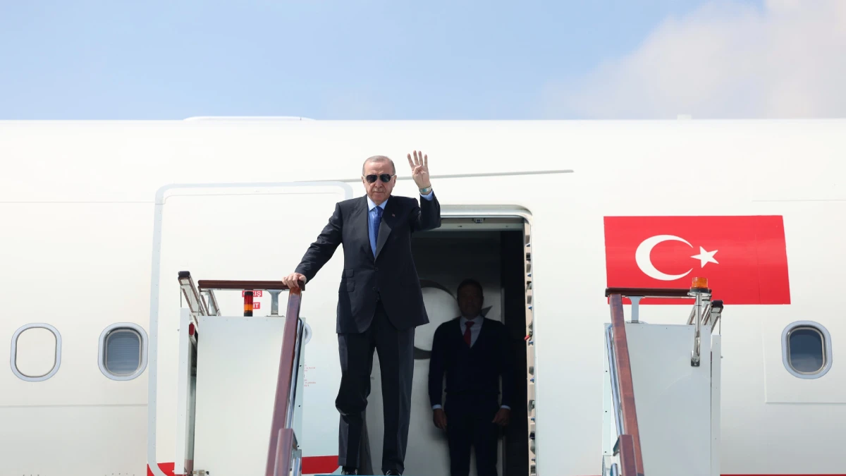 Cumhurbaşkanı Recep Tayyip Erdoğan Katar'a hareket etti