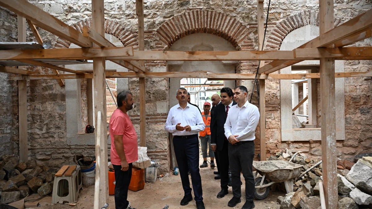 Tarihi Çokalca Camii ihya çalışmalarıyla yeniden ayağa kaldırılıyor