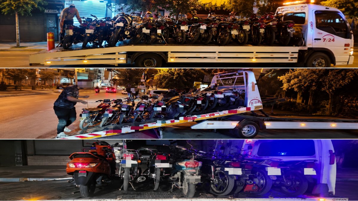 Gaziantep'te dev motosiklet denetimi: 208 sürücüye 3.9 milyon lira ceza