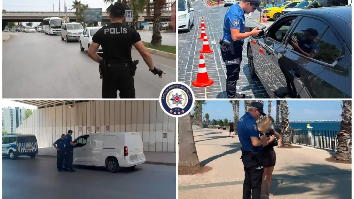Antalya'da sıkı denetim: 580'i aranan toplam 2 bin 85 kişi yakalandı, 199 kişi tutuklandı