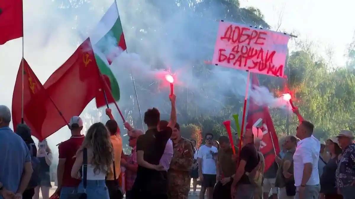 Bulgaristan'da ABD askeri varlığına protesto