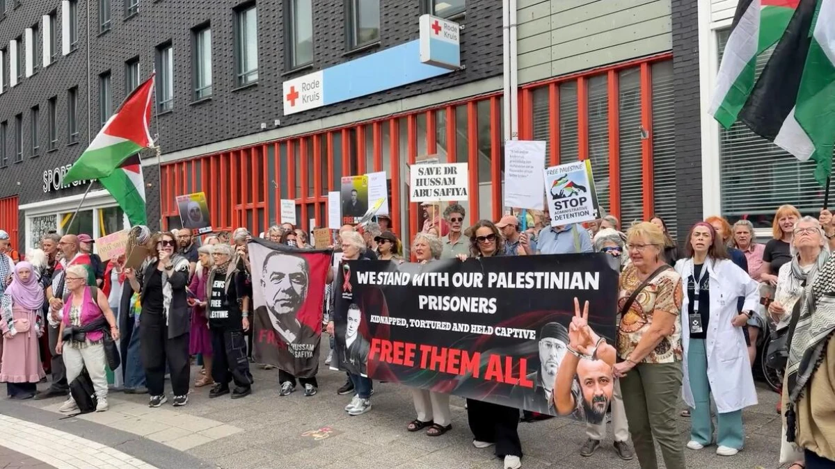 Amsterdam'da Filistinli doktor Hussam Abu Safiya için serbest bırakılma çağrısı
