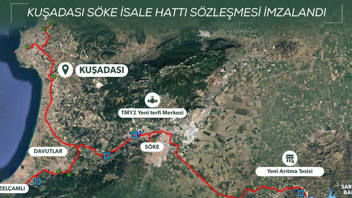 Aydın'a 2,7 milyar TL'lik dev su yatırımı: Kuşadası Söke İsale Hattı imzalandı