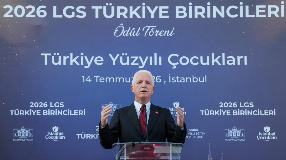 İstanbul Valiliği’nden LGS birincilerine ödül ve burs desteği