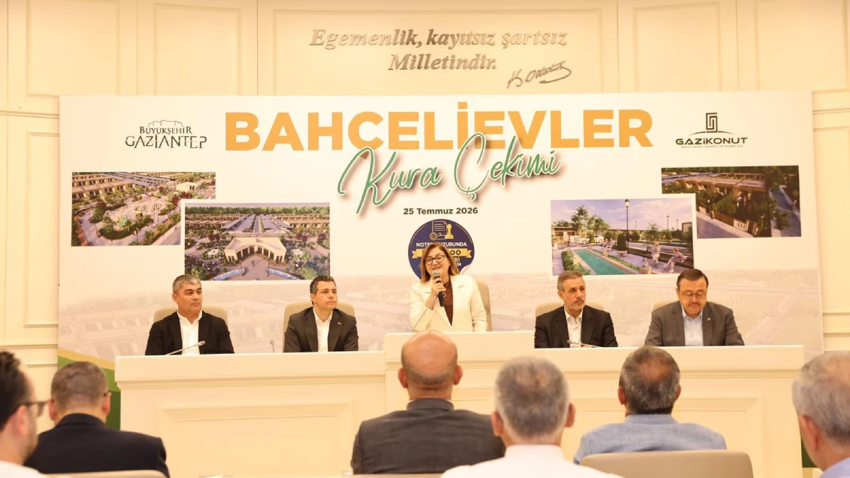 Gaziantep Bahçelievler Projesi'nde ilk kura heyecanı: 5 bin asil ve yedek hak sahibi belirlendi