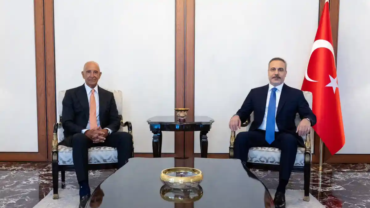 Dışişleri Bakanı Hakan Fidan, ABD'li temsilci Tom Barrack'ı kabul etti
