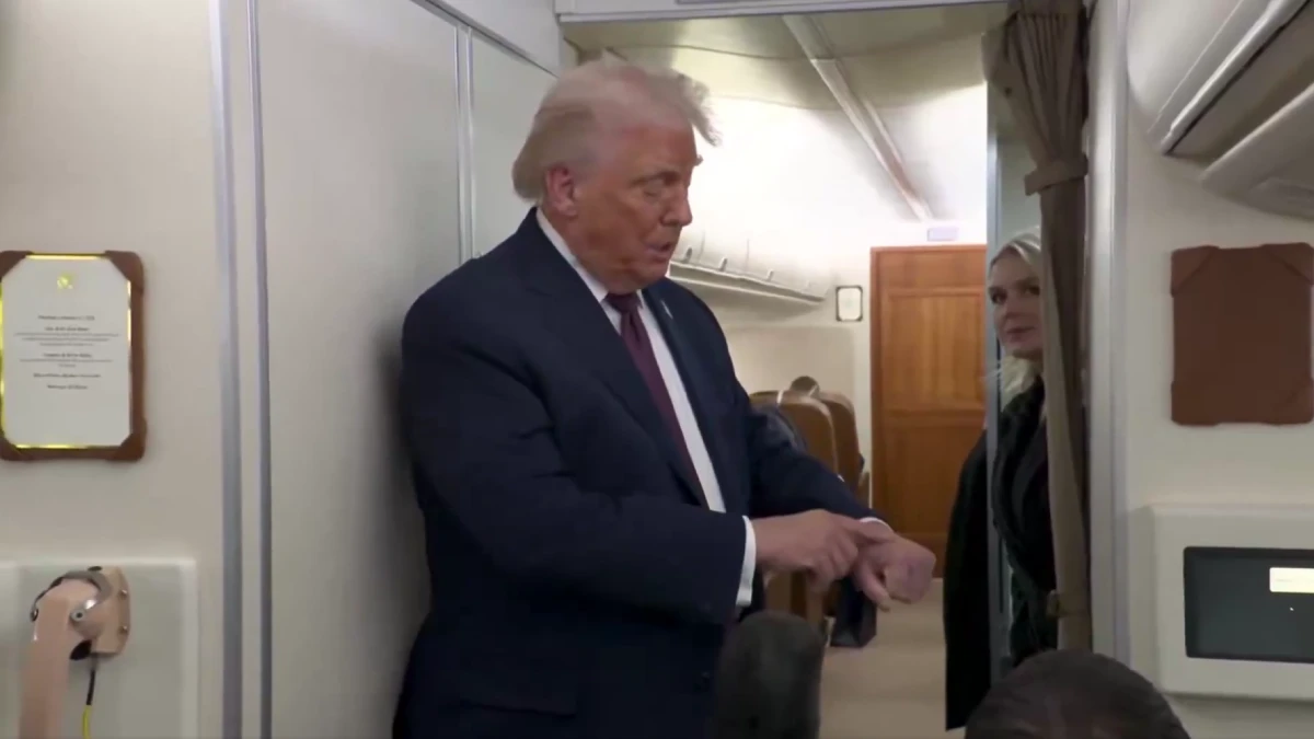 ABD Başkanı Donald Trump: Elimi masaya çarptım, aspirin kullandığım için morarıyor