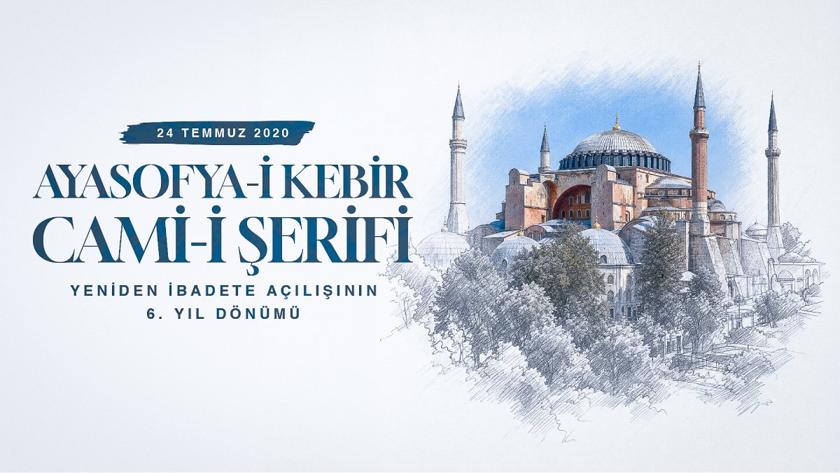 Numan Kurtulmuş'tan Ayasofya paylaşımı: "Tarihimize ve medeniyetimize sahip çıkışın güçlü bir ifadesi"