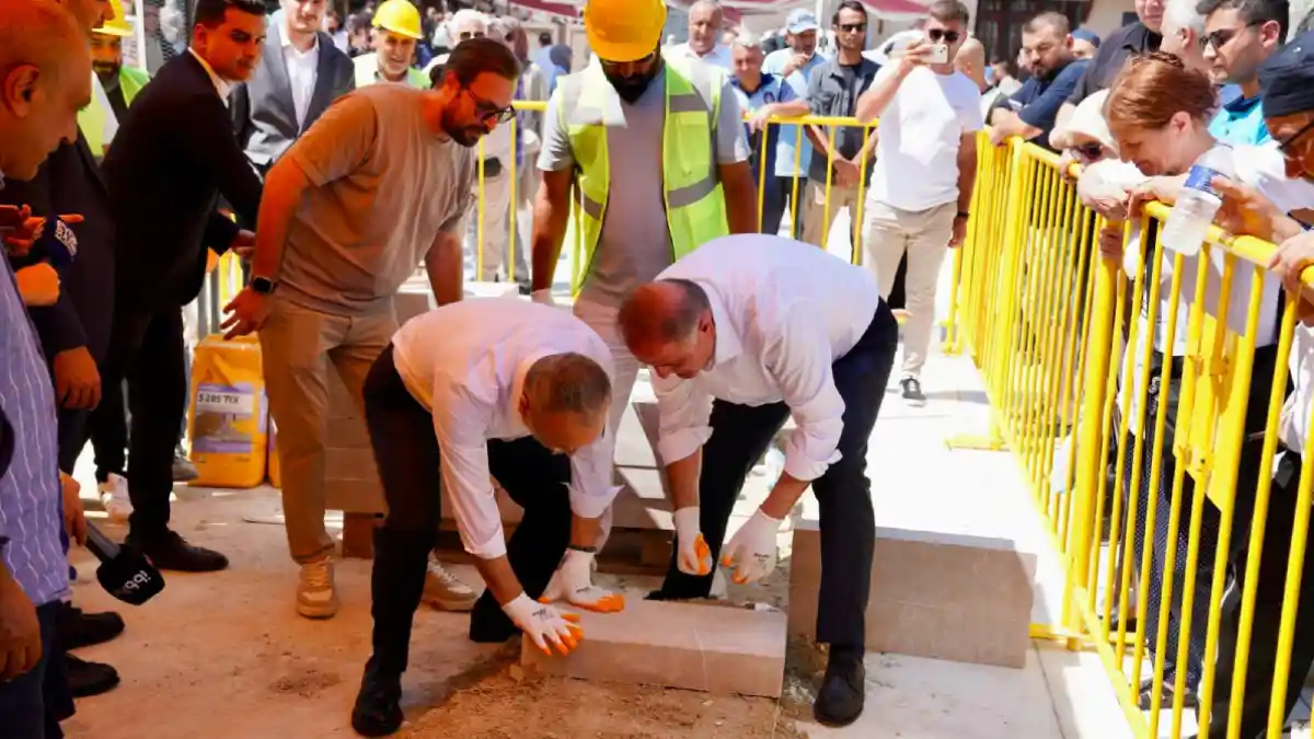 Eyüpsultan Meydanı yenileme çalışmalarında ilk taş konuldu