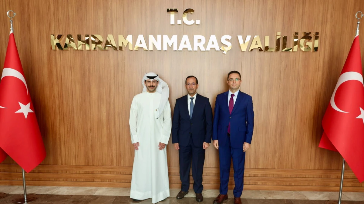 Kahramanmaraş Valiliğine Kuveyt'ten ziyaret: Büyükelçi ve Kalkınma Fonu heyeti geldi