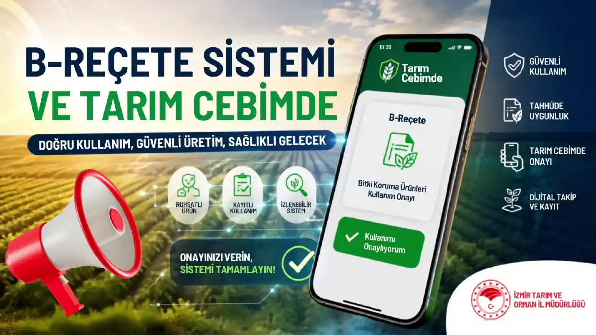 İzmir İl Tarım'dan üreticiye B-Reçete uyarısı