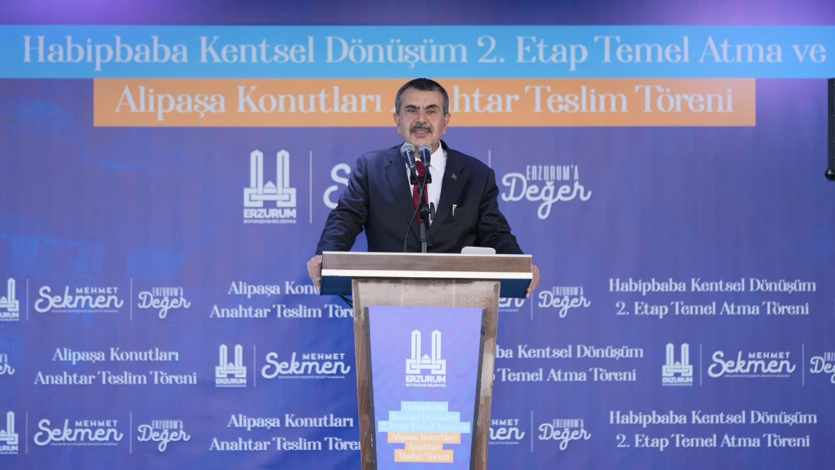 Erzurum'da Habipbaba 2. Etap temeli atıldı: Alipaşa Konutları sahiplerine teslim edildi