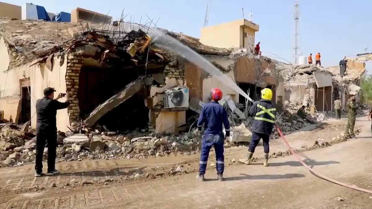 Diyala'da enkaz kaldırma çalışmaları sürüyor: Haşdi Şabi 24. Tugay karargahı vuruldu