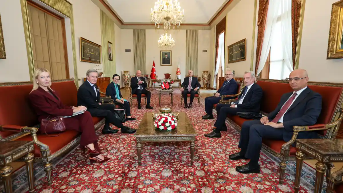 TBMM Başkanı Numan Kurtulmuş, Avusturya Şansölyesi Stocker’ı ağırladı