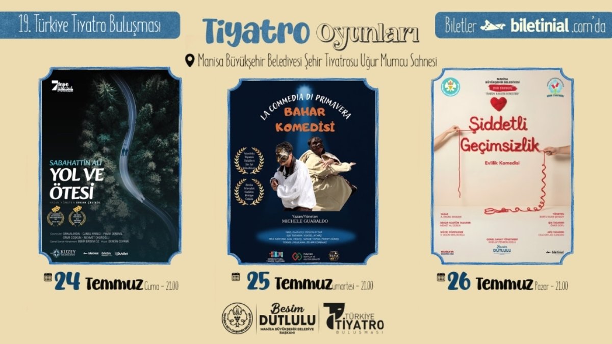 Perde Manisa'da açılıyor: Türkiye Tiyatro Buluşması 23 Temmuz'da