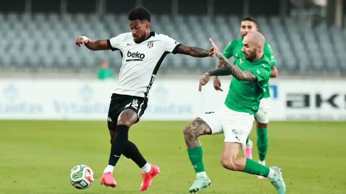 Beşiktaş Litvanya'da avantajını koruyor: Kauno Zalgiris karşısında ilk yarı sessiz geçildi