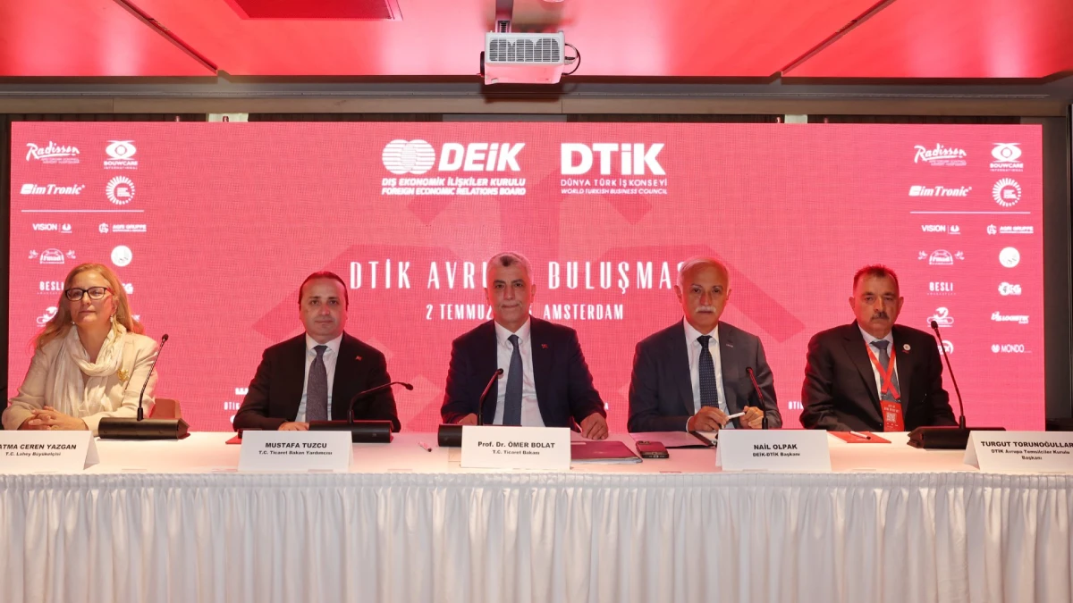 Bakan Bolat Amsterdam’da: Türkiye-AB ekonomik ilişkileri masaya yatırıldı