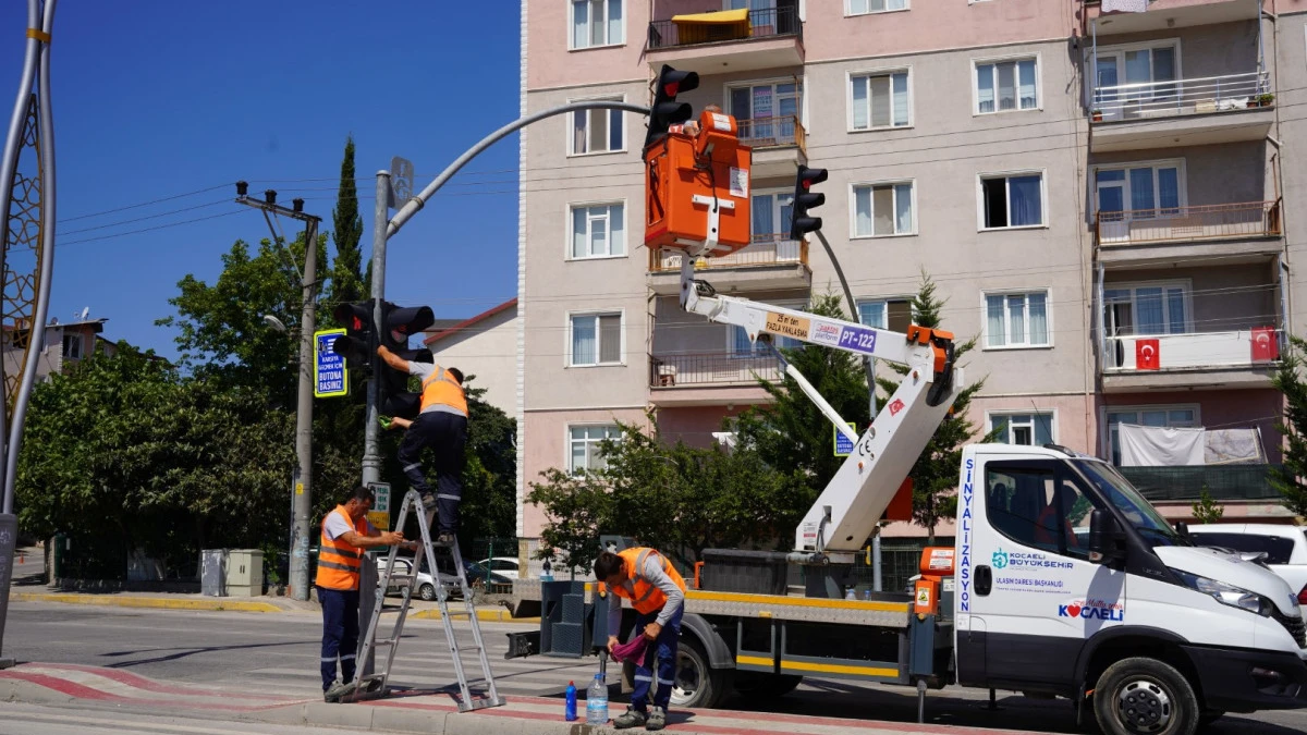 Kocaeli'de sinyalizasyon sistemlerine yaz bakımı: 3 ayrı ekip sahada