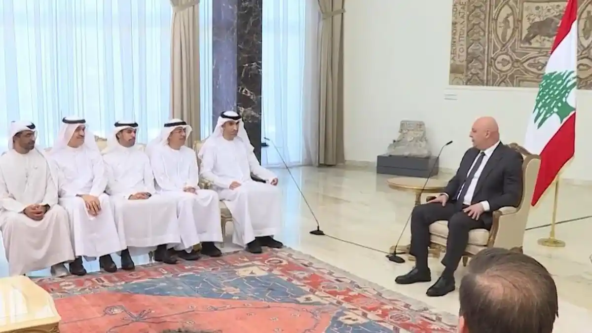 Beyrut'ta kritik zirve: Lübnan Cumhurbaşkanı Aoun BAE heyetini kabul etti