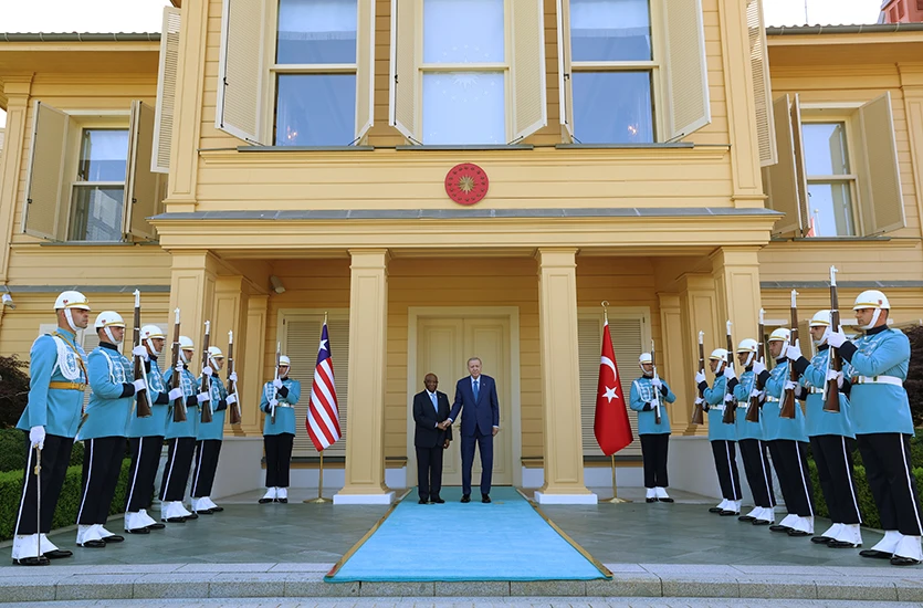 Cumhurbaşkanı Erdoğan, Liberya Cumhurbaşkanı Boakai ile Vahdettin Köşkü’nde görüştü — görsel 2