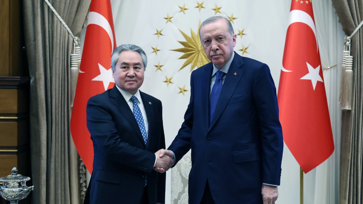 Cumhurbaşkanı Erdoğan, Kırgızistan Dışişleri Bakanı Kulubayev’i kabul etti