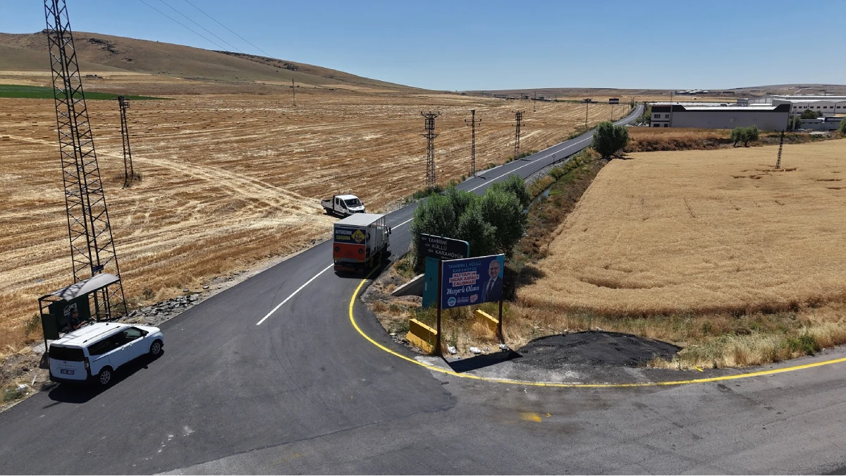 Kayseri'de 6,3 kilometrelik bağlantı yolu modern standartlara kavuşturuldu