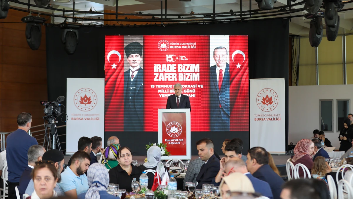 Bursa’da 15 Temmuz’a özel birlik sofrası: Şehit ve gazi aileleri onuruna yemek
