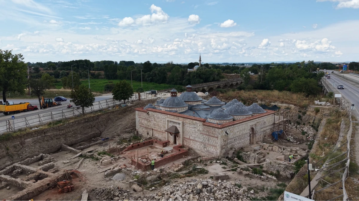 Edirne'de 600 yıllık Gazimihal Hamamı yeniden ayağa kaldırılıyor