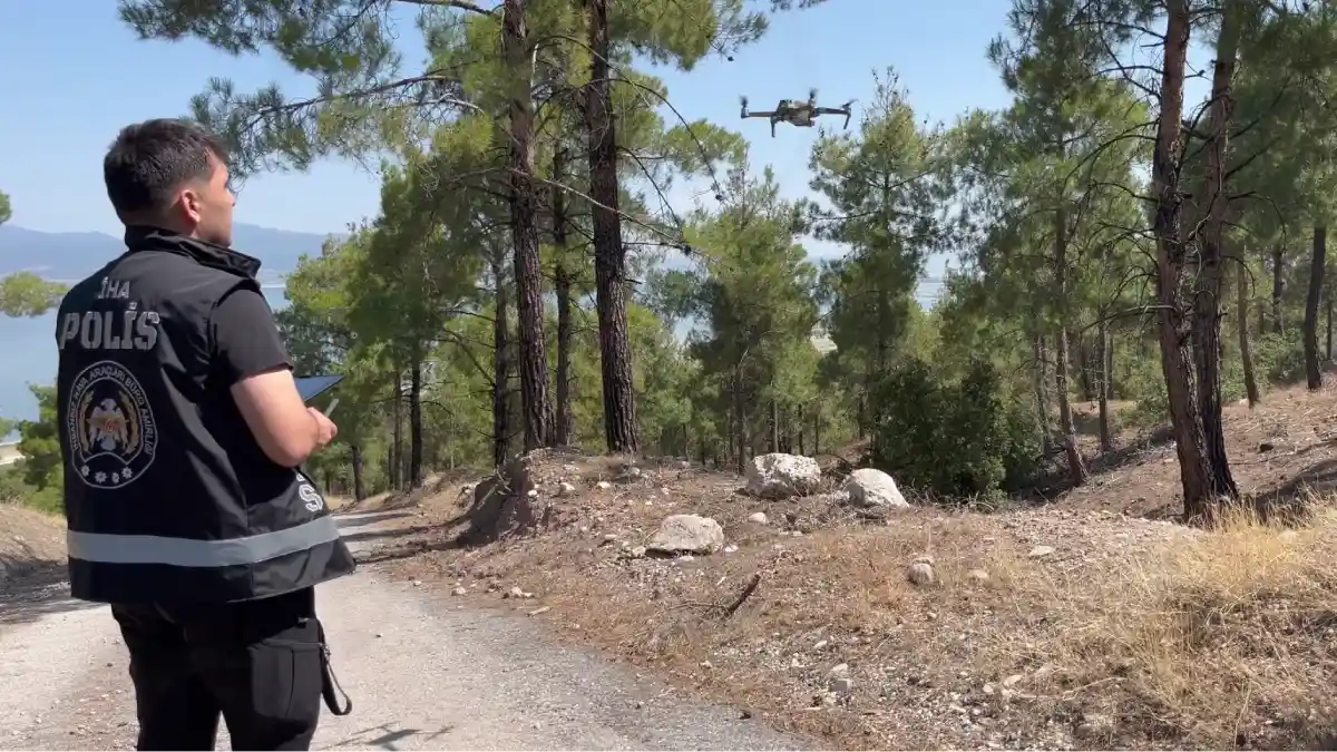 Burdur Emniyeti alarmda: Ormanlık alanlar drone ile gözetleniyor