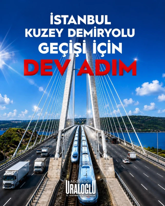 İstanbul Kuzey Demir Yolu Geçişi Projesi’nde yeni bir aşama
