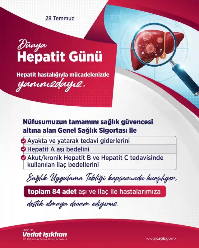 28 Temmuz Dünya Hepatit Günü