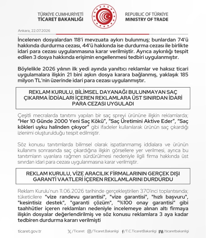 "Kâbe ve Ravza kokusu" reklamlarına tedbiren durdurma