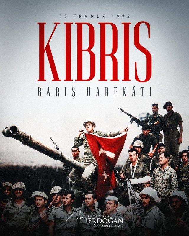 Kıbrıs Barış Harekatı’nın 52’nci yıl dönümü ve 20 Temmuz Barış ve Özgürlük Bayramı