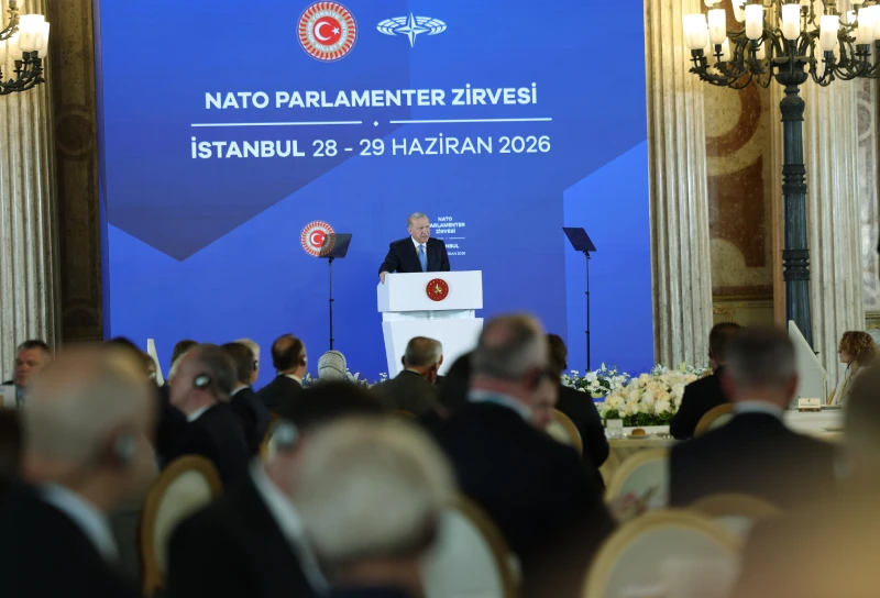 Cumhurbaşkanı Recep Tayyip Erdoğan, Dolmabahçe Sarayı’nda düzenlenen NATO Parlamenter Zirvesi’ne katılarak bir konuşma yaptı.