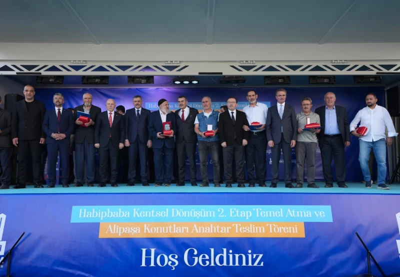 Habipbaba Kentsel Dönüşüm 2. Etap Temel Atma ve Alipaşa Konutları Anahtar Teslim Töreni