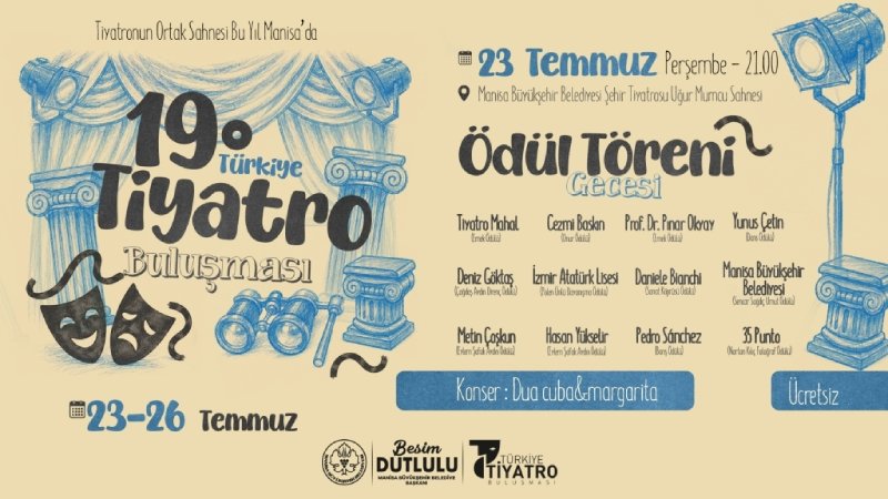 23 Temmuz Perşembe günü saat 21.00’de düzenlenmesi planlanan görkemli Ödül Töreni Gecesi ile start alacak.